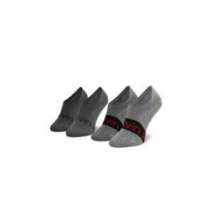 Calvin Klein pánské šedé ponožky 2 pack - 39 - 42 (003)